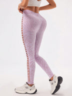 Legging Seamless Cintura Alta Com Trama Orgânica E Vazados