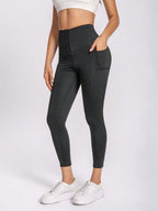 Legging Cintura Alta Com Fecho Frontal Ajustável E Bolso