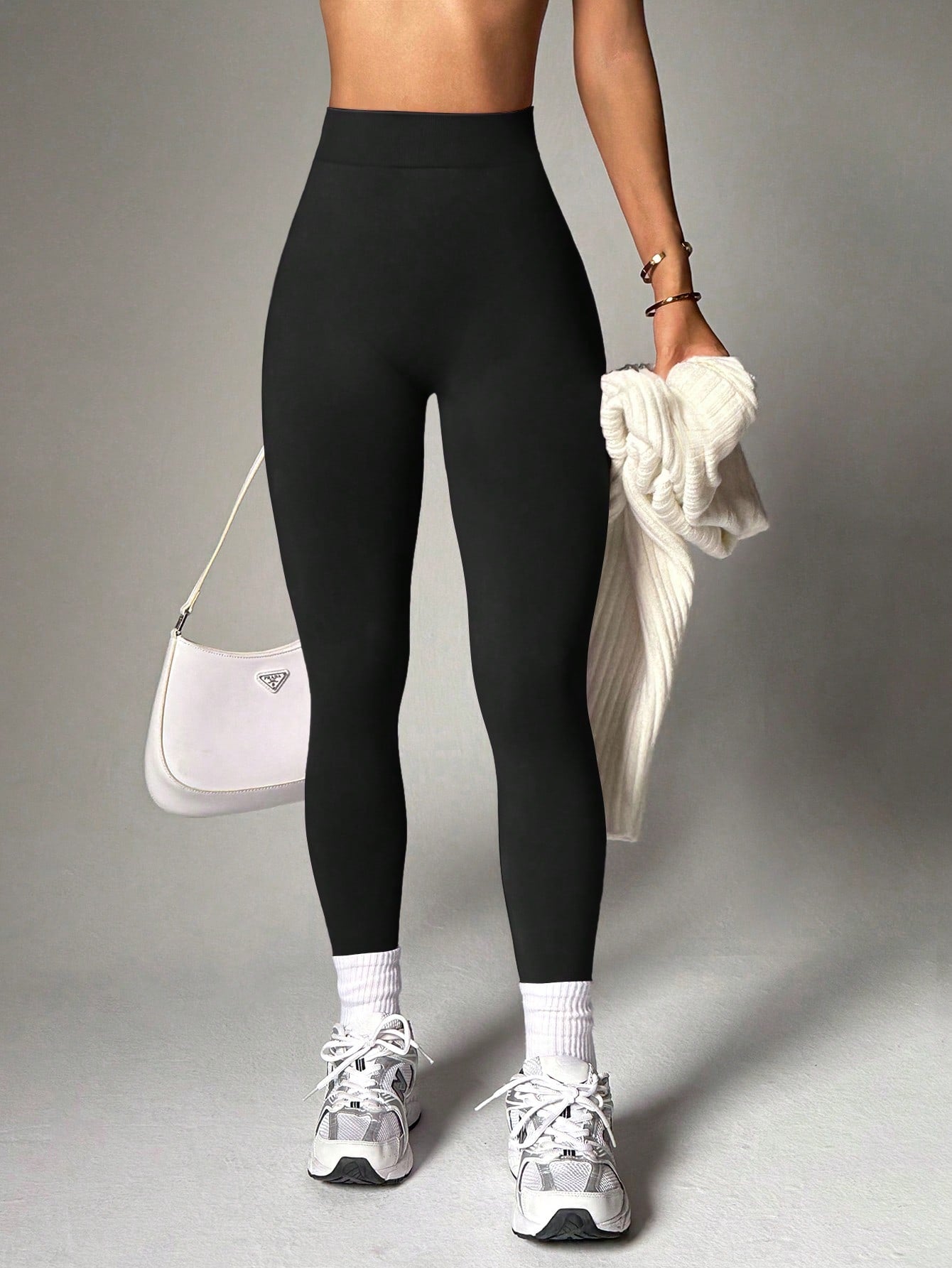 Legging Cintura Alta Com Cós Em V Texturizado