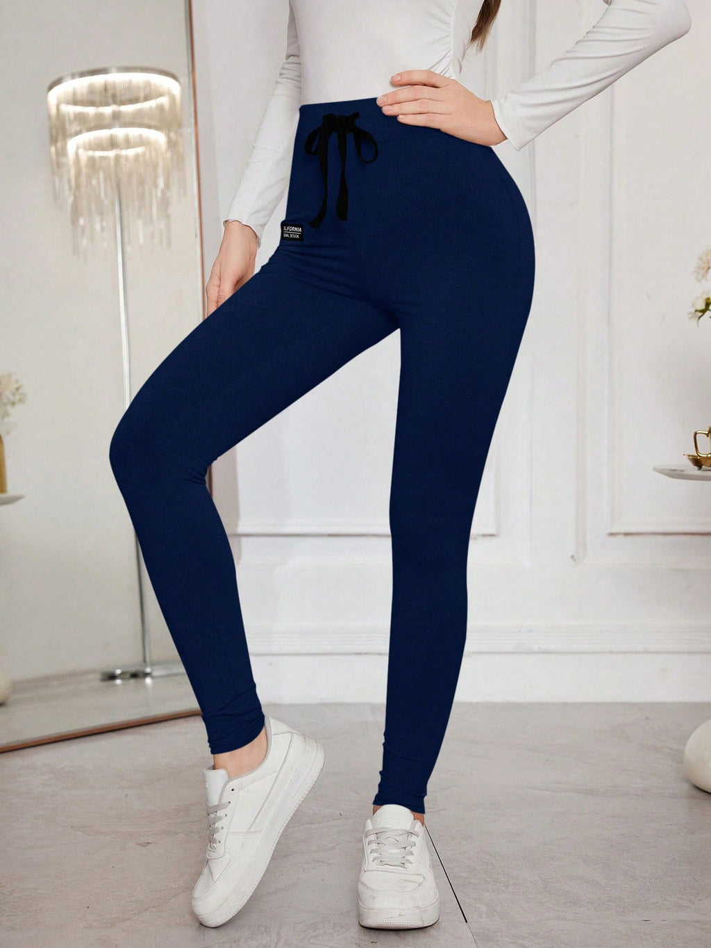 Legging Cintura Alta Com Ajuste Modelador E Amarração