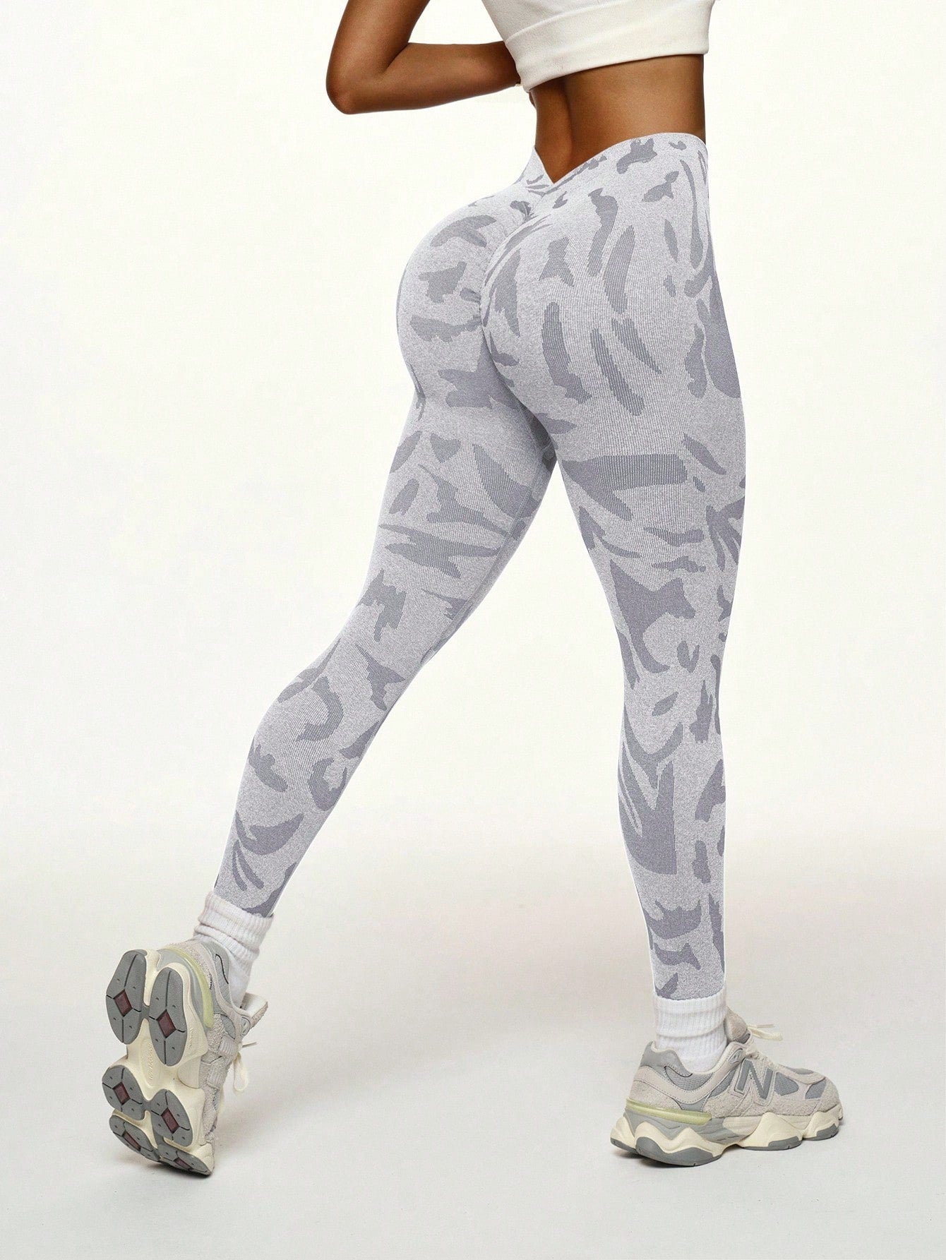 Legging Fitness Cós Alto Texturizado Estilo Treino