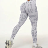 Legging Fitness Cós Alto Texturizado Estilo Treino