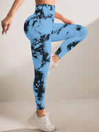 Legging Seamless Cintura Alta Com Padronagem Orgânica Fitness