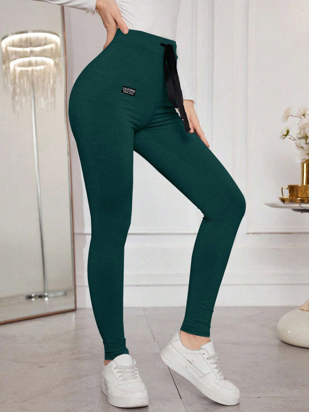 Legging Cintura Alta Com Ajuste Modelador E Amarração