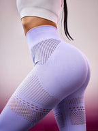 Legging Seamless Cintura Alta Com Recortes Vazados