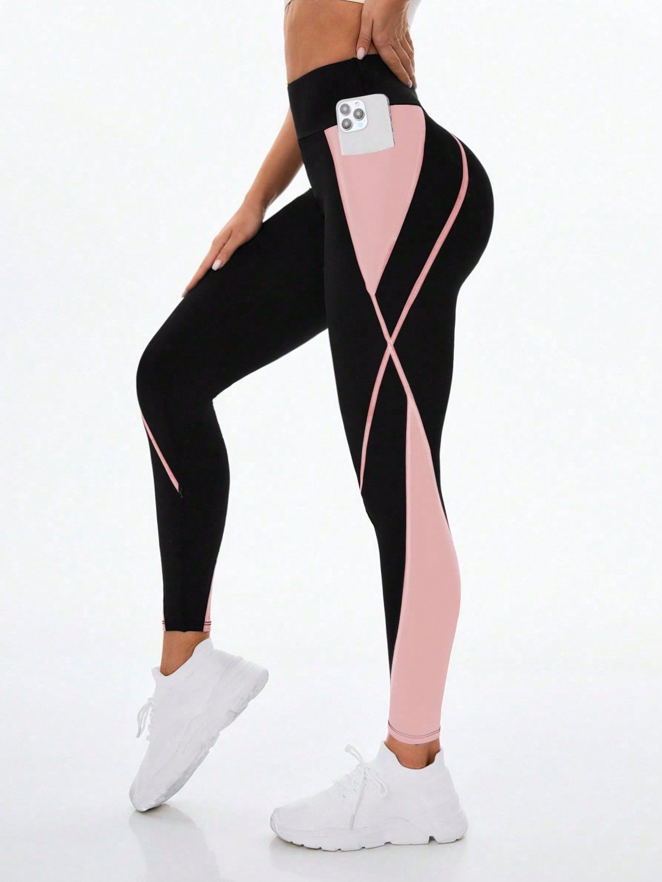 Legging Cintura Alta Com Recortes Dinâmicos Laterais