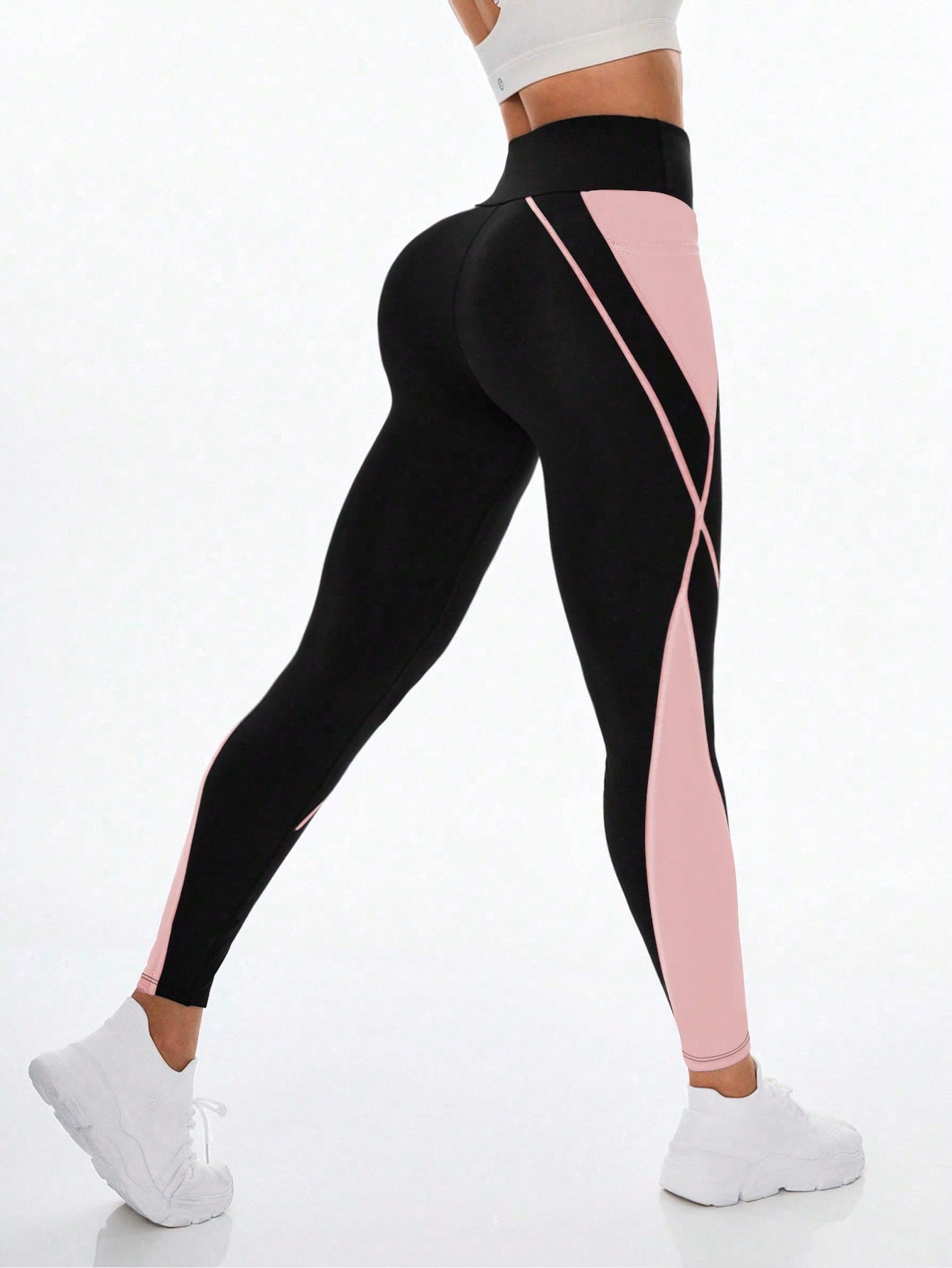 Legging Cintura Alta Com Recortes Dinâmicos Laterais