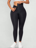 Legging Cintura Alta Com Fecho Frontal Ajustável E Bolso