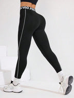 Legging Fitness Cintura Alta Bolso Lateral Recortes Lineares