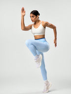 Legging Fitness Cintura Alta Com Malha Texturizada Modeladora