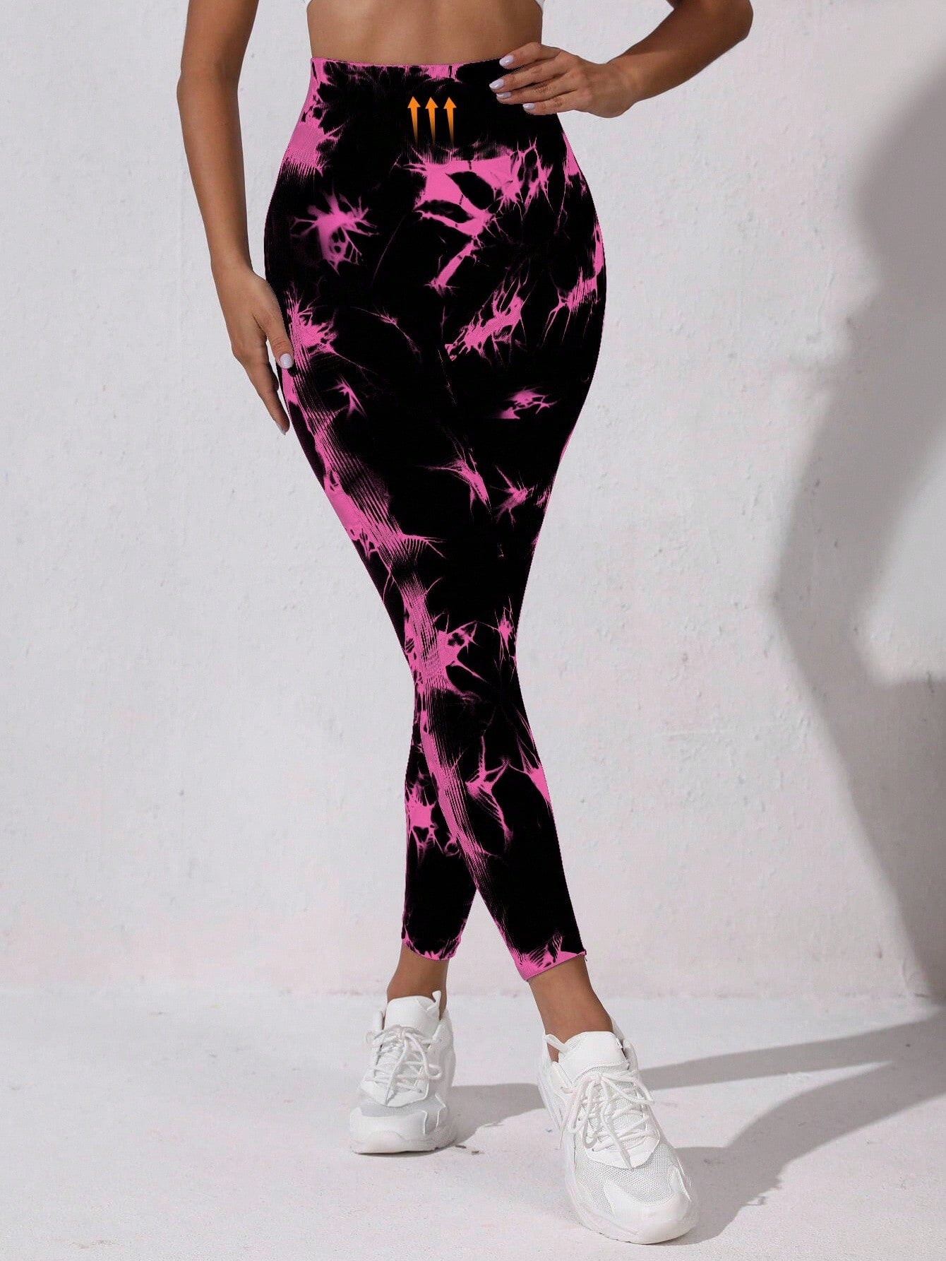 Legging Seamless Cintura Alta Estampada Com Compressão