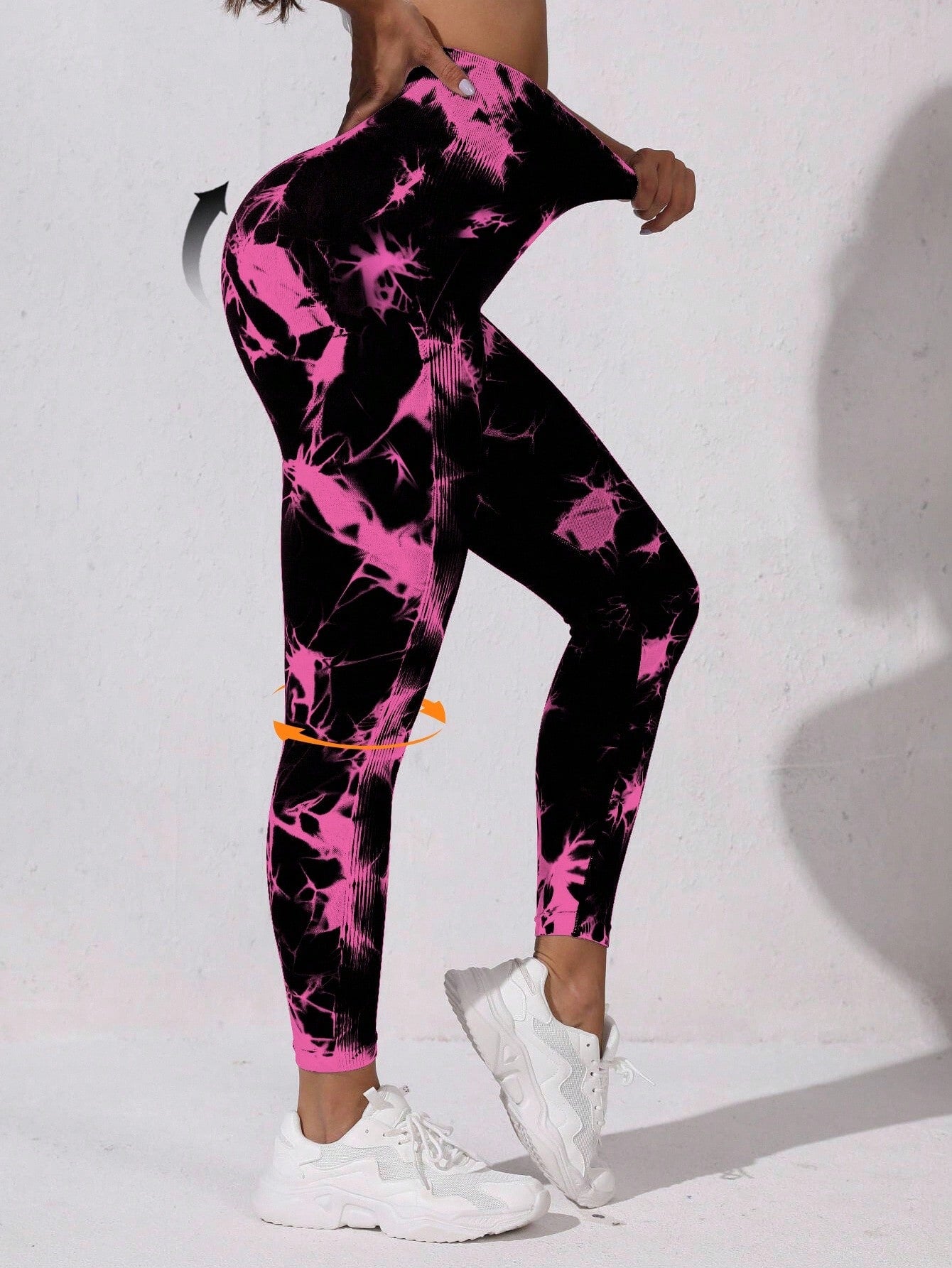 Legging Seamless Cintura Alta Estampada Com Compressão