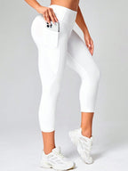 Legging Cintura Alta Capri Com Bolso Lateral