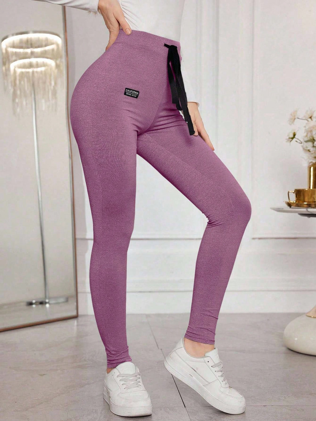 Legging Cintura Alta Com Ajuste Modelador E Amarração