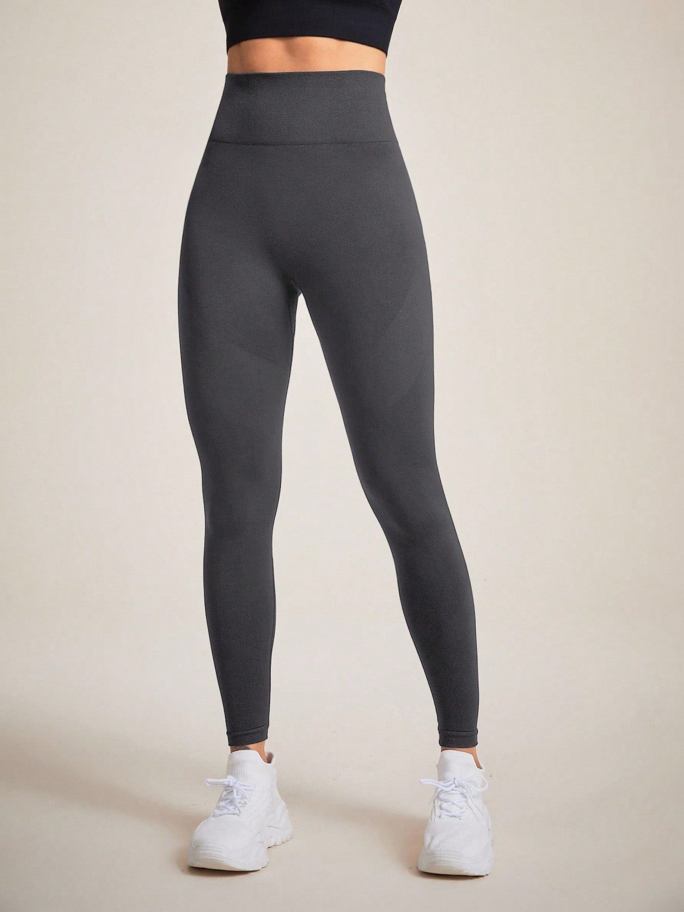 Legging Fitness Alta Compressão Ajuste Esculpido Sem Costura