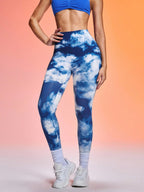 Legging Cintura Alta Com Estampa Nuvem Artística