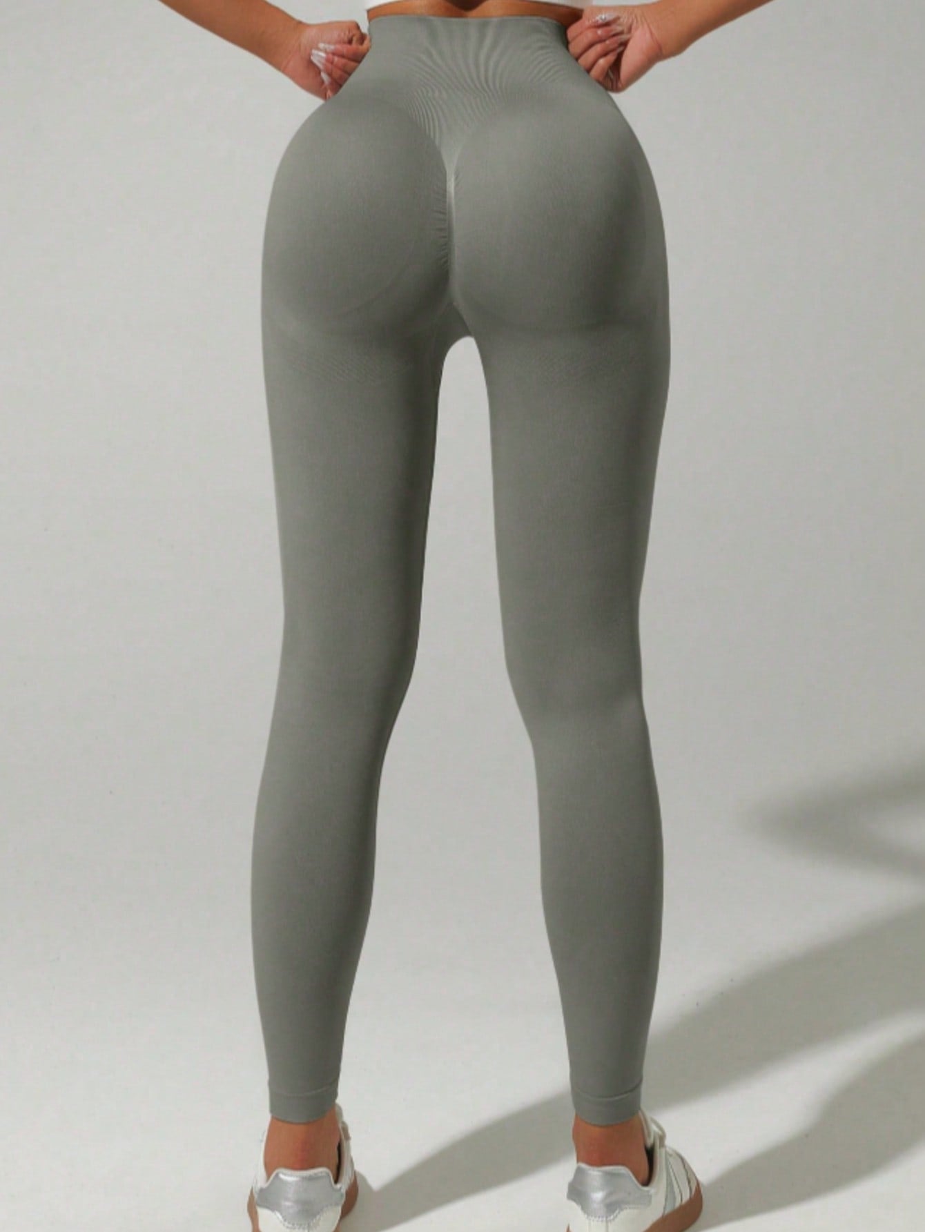 Legging Seamless Com Costura Franzida E Efeito Levanta Bumbum