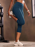 Legging Cintura Alta Capri Com Bolso Lateral