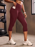 Legging Cintura Alta Capri Com Bolso Lateral