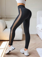 Legging Cintura Alta Com Entrelaçamento Lateral