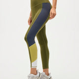 Legging Fitness Cintura Alta Com Recortes Em Blocos