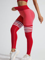 Legging Seamless Cintura Alta Com Faixas De Contorno