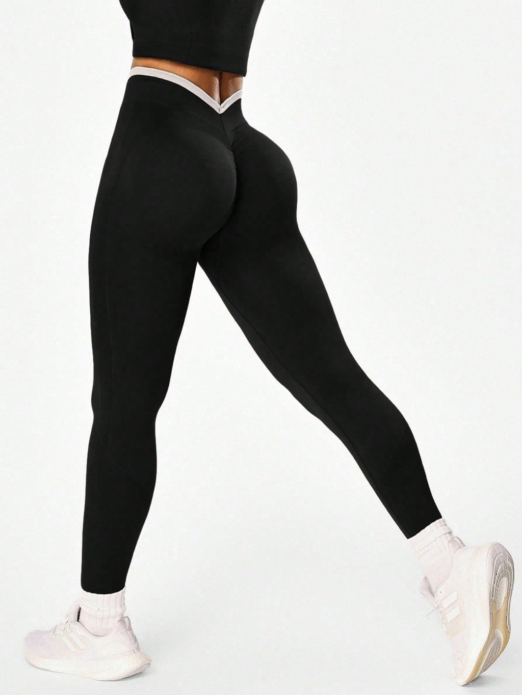 Legging Fitness Cintura Alta Com Painéis Verticais