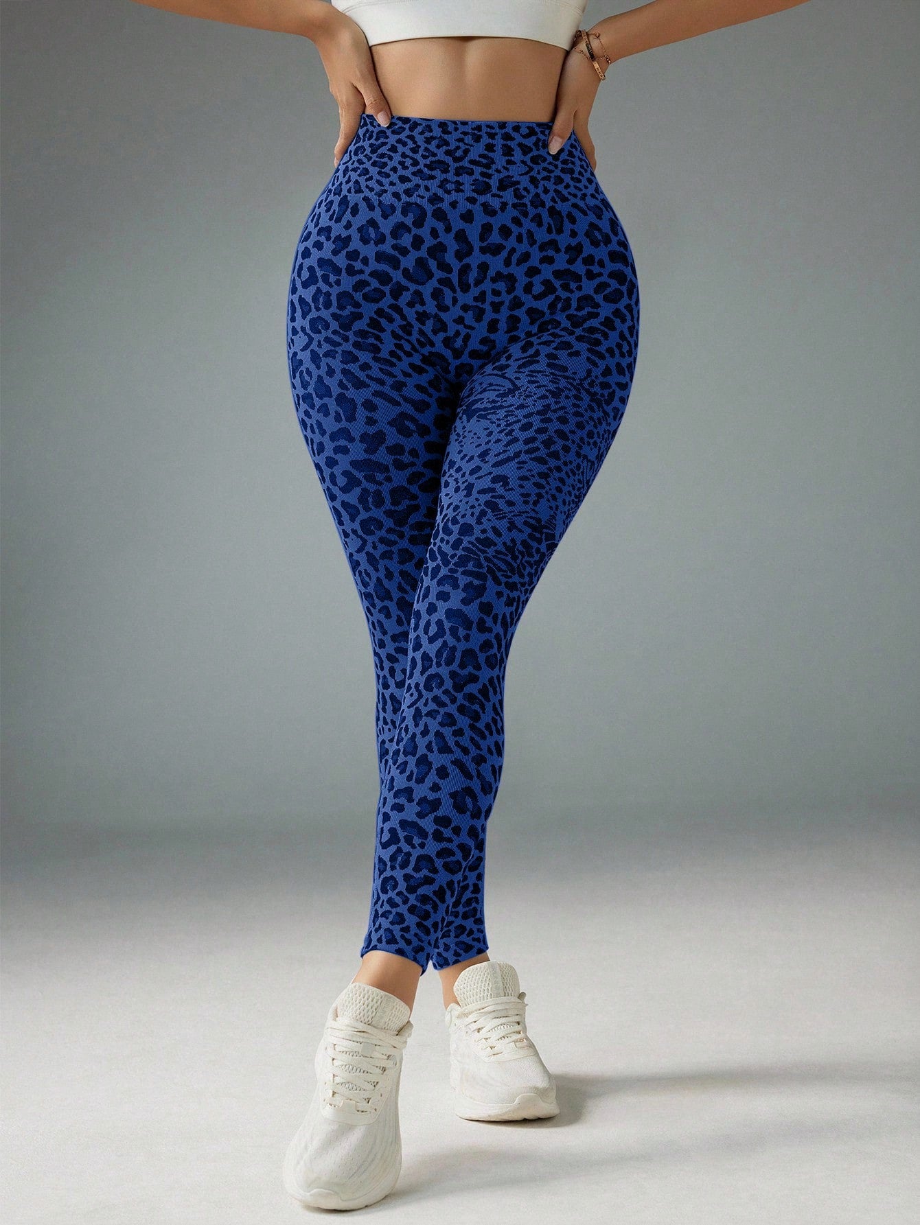 Legging Seamless Cintura Alta Com Estampa Felina