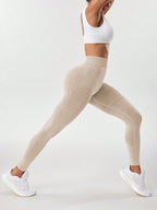 Legging Seamless Cintura Alta Com Toque Aveludado