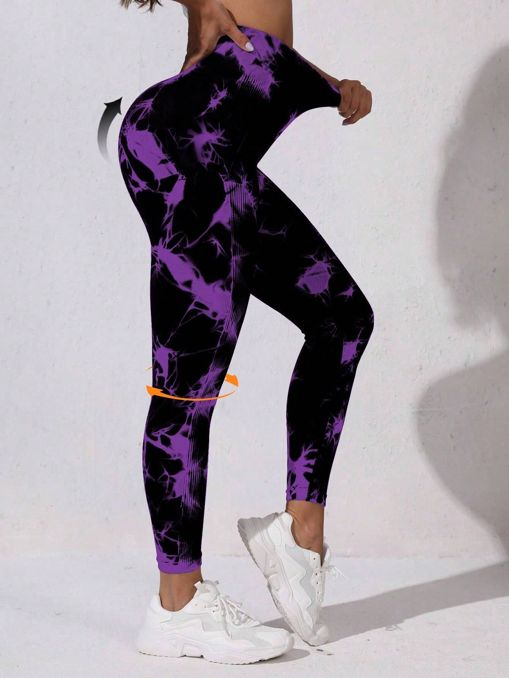 Legging Seamless Cintura Alta Com Padronagem Orgânica Fitness