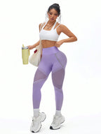 Legging Seamless Cintura Alta Com Ventilação Perfurada