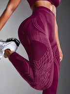 Legging Cintura Alta Com Traçados Técnicos