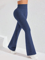 Legging Seamless Cintura Alta Canelada Com Compressão