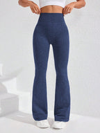 Legging Seamless Cintura Alta Canelada Com Compressão