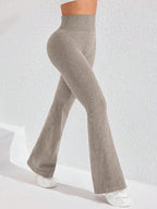 Legging Seamless Cintura Alta Canelada Com Compressão