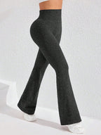 Legging Seamless Cintura Alta Canelada Com Compressão