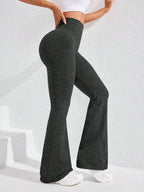 Legging Seamless Cintura Alta Canelada Com Compressão