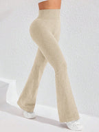 Legging Seamless Cintura Alta Canelada Com Compressão