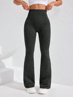 Legging Seamless Cintura Alta Canelada Com Compressão