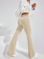 Legging Seamless Cintura Alta Canelada Com Compressão