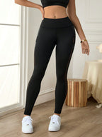 Legging Cintura Alta Com Painéis Em Tule