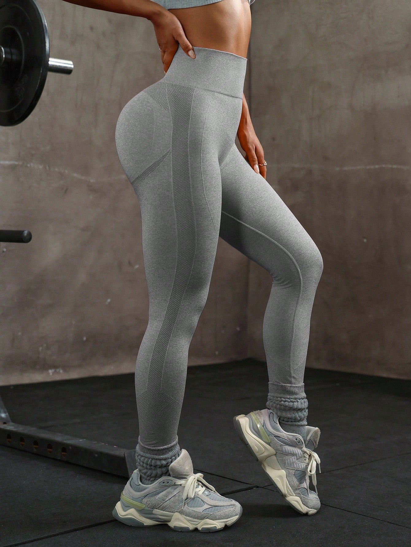 Legging Seamless Cintura Alta Com Acabamento Minimalista