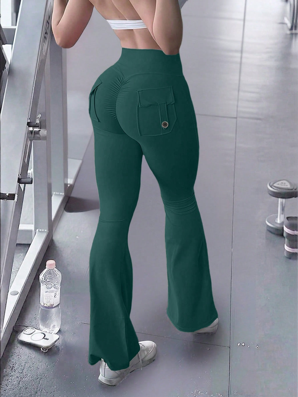 Legging Flare Com Bolso Traseiro E Ajuste Modelador