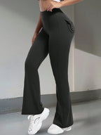 Legging Flare Com Bolso Traseiro E Ajuste Modelador