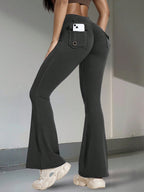 Legging Flare Com Bolso Traseiro E Ajuste Modelador