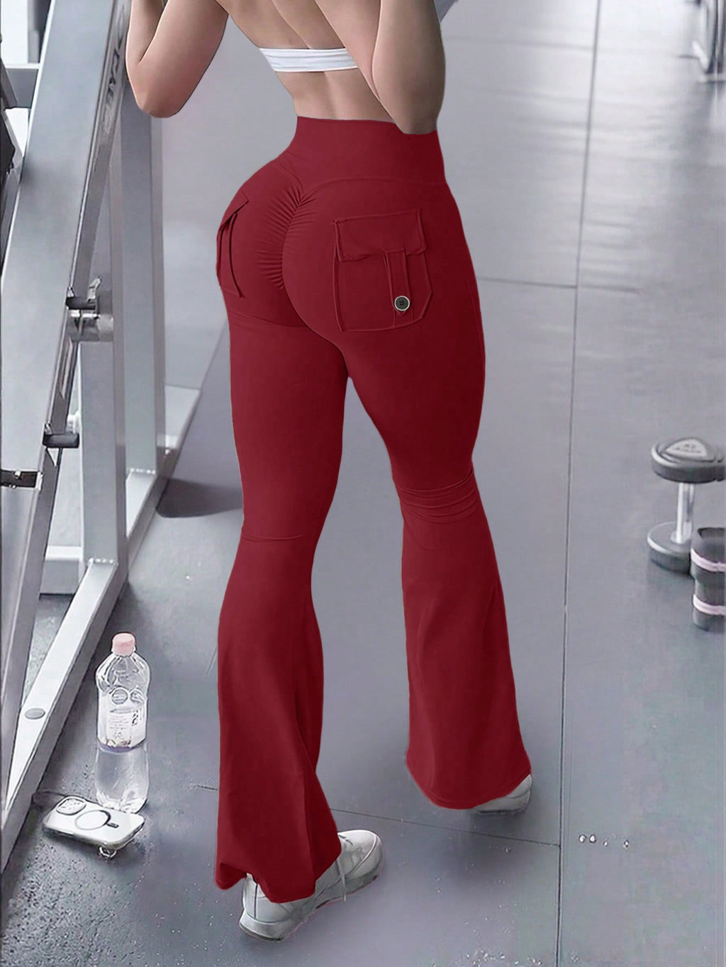 Legging Flare Com Bolso Traseiro E Ajuste Modelador