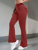 Legging Flare Com Bolso Traseiro E Ajuste Modelador