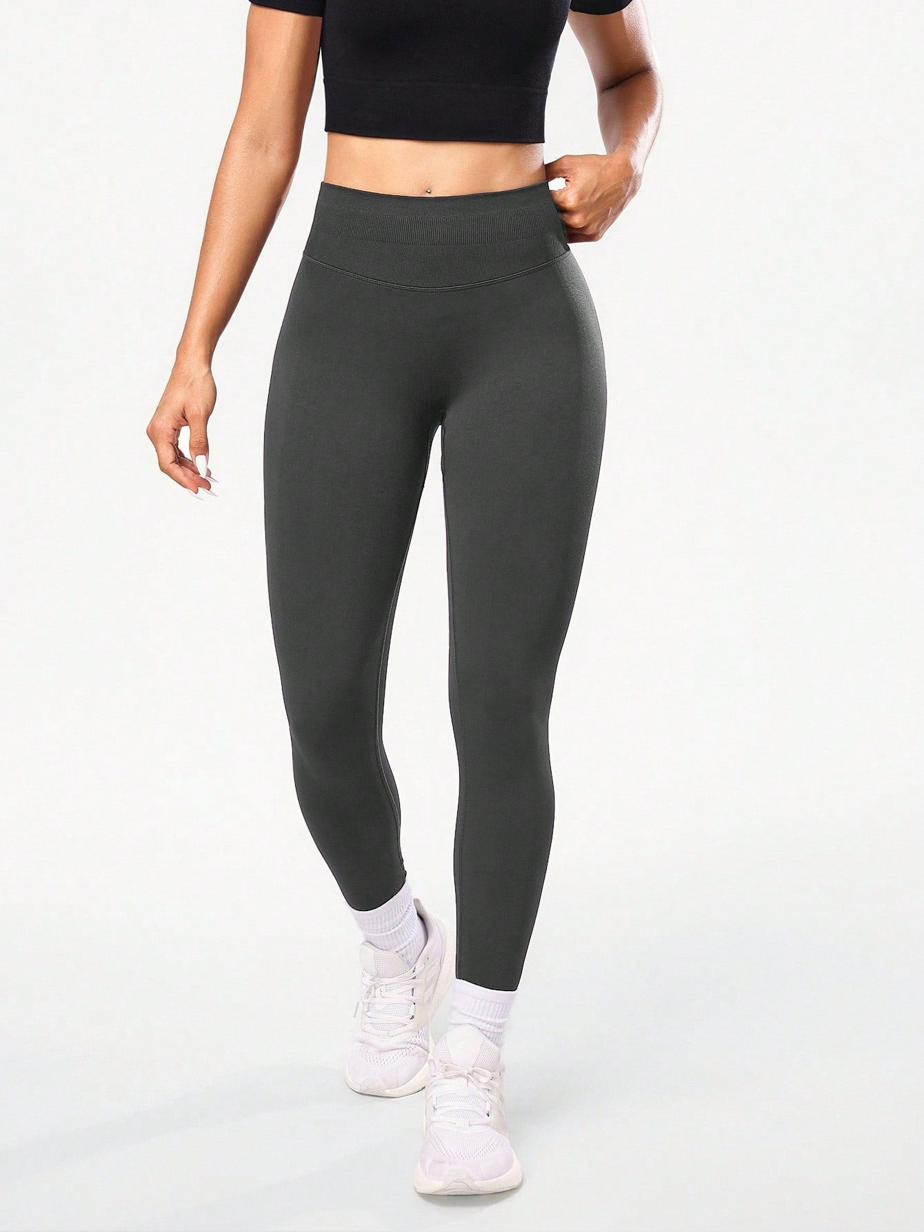 Legging Seamless Cintura Alta Com Ajuste Posterior