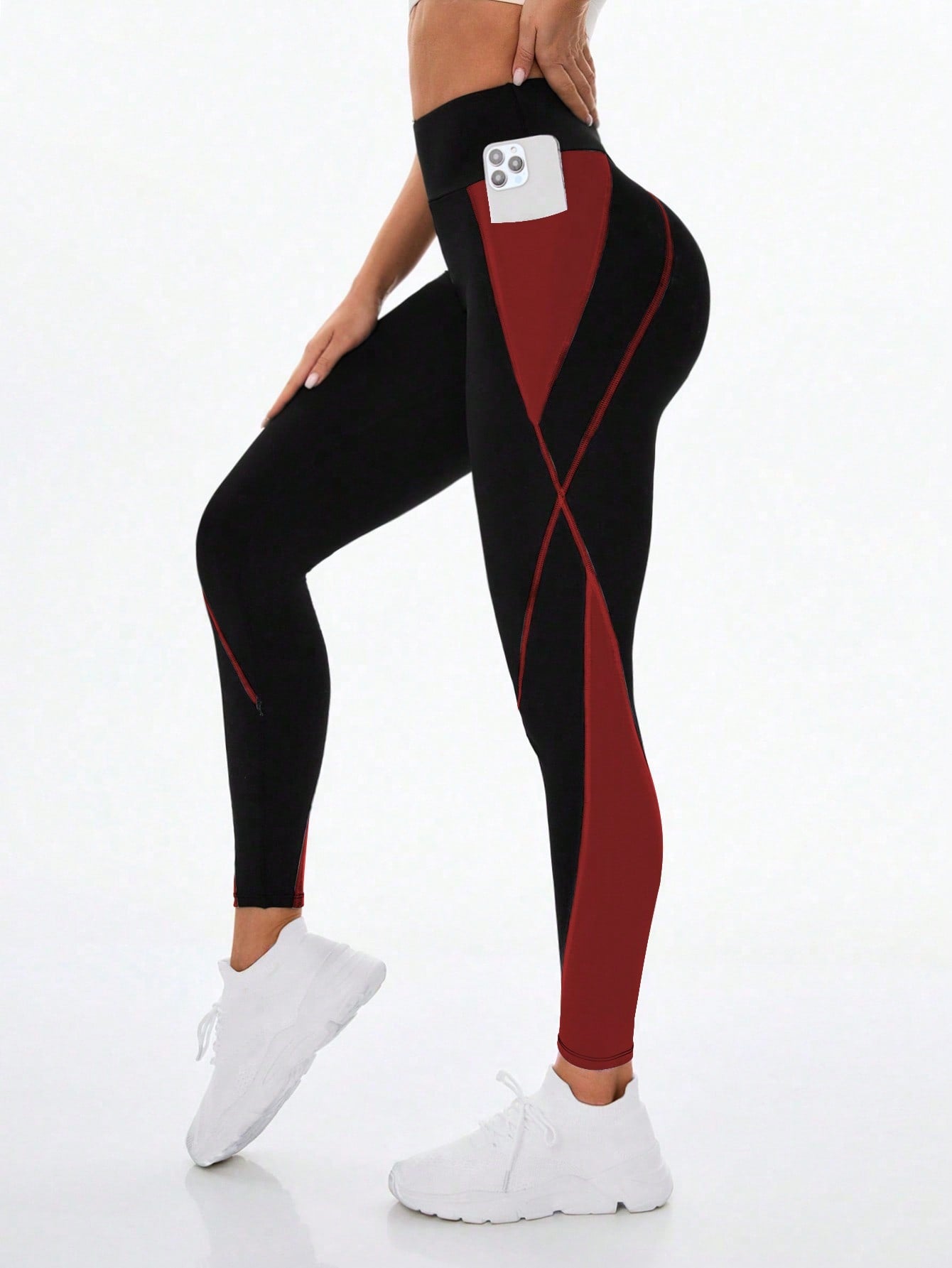 Legging Cintura Alta Com Recortes Dinâmicos Laterais
