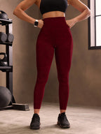 Legging Canelada Cintura Alta Com Ajuste Anatômico